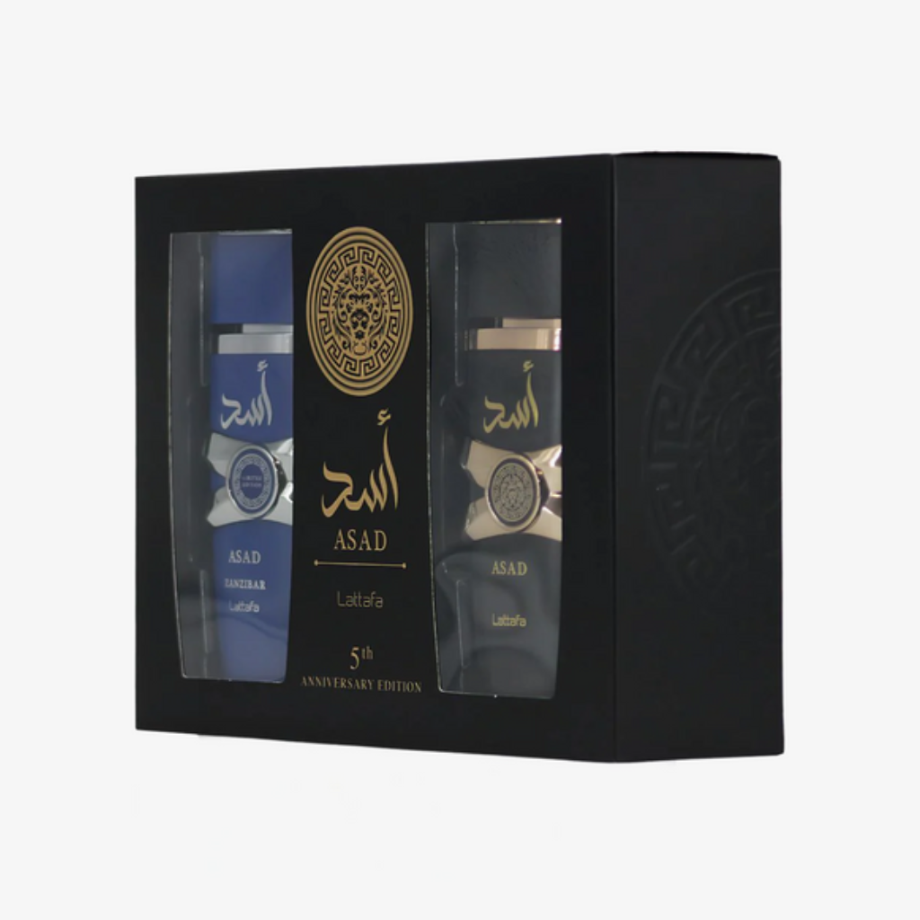 Lattafa Asad 5th Anniversary 2 Pcs Gift Set Asad And Zanzibar