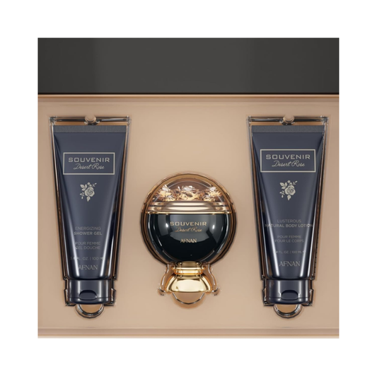 Afnan Souvenir Desert Rose EDP 3pc Set