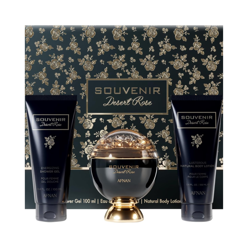 Afnan Souvenir Desert Rose EDP 3pc Set