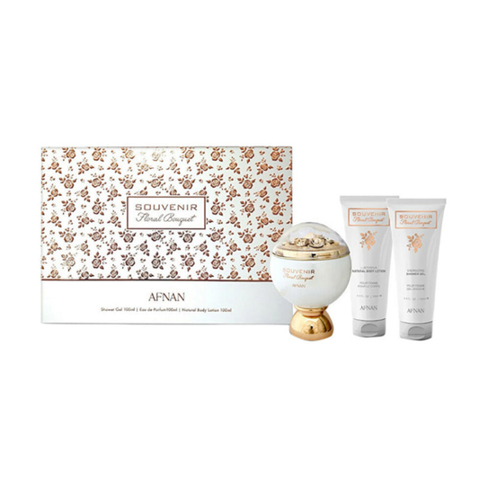 Afnan Souvenir Floral Bouquet  EDP 3pcset