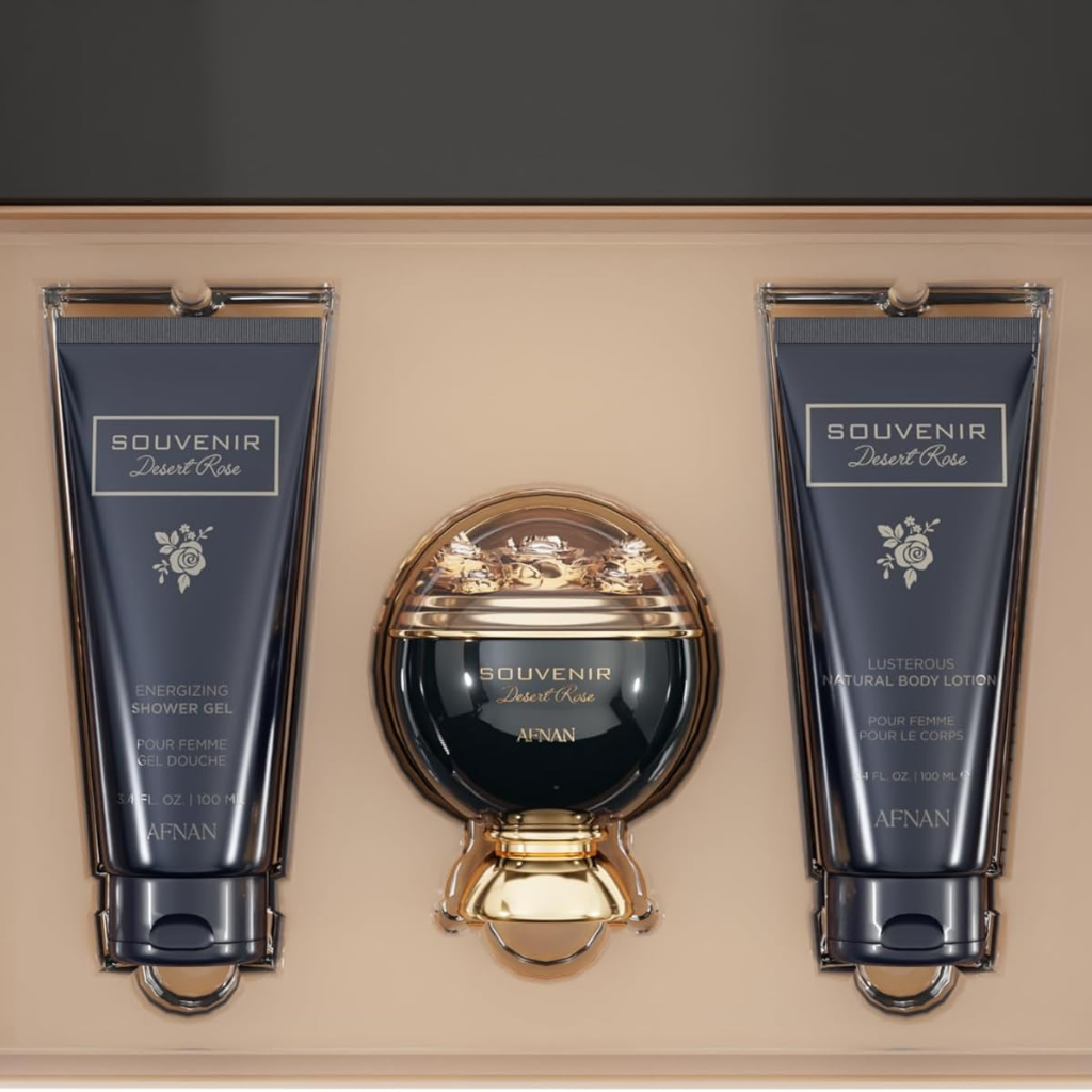 Afnan Souvenir Desert Rose EDP 3pc Set