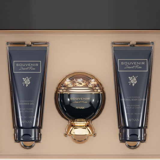 Afnan Souvenir Desert Rose EDP 3pc Set