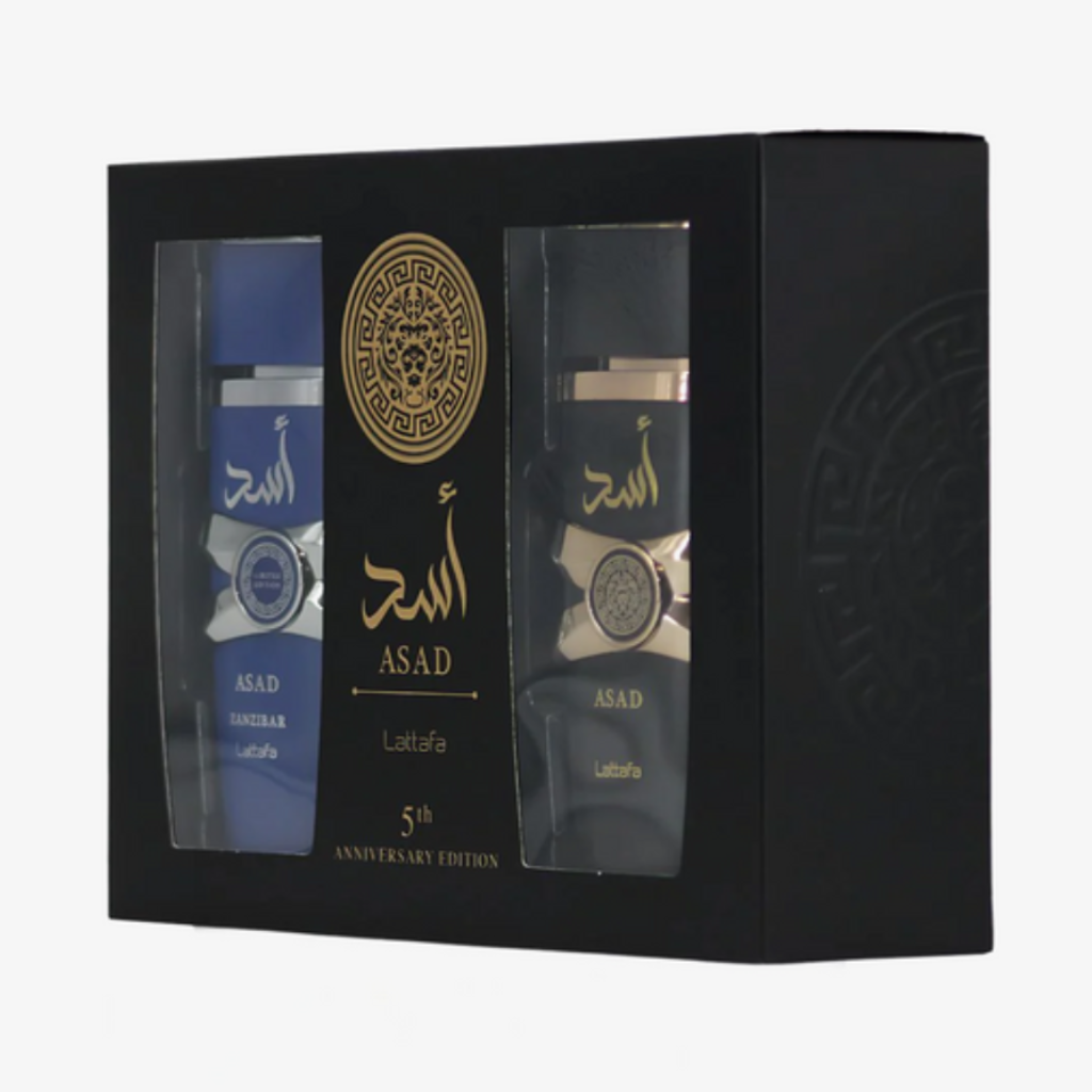 Lattafa Asad 5th Anniversary 2 Pcs Gift Set Asad And Zanzibar