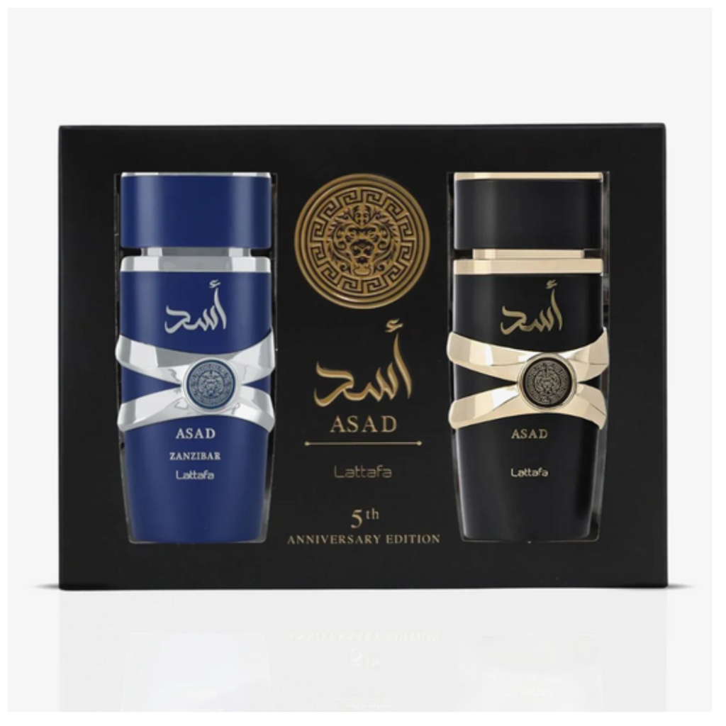 Lattafa Asad 5th Anniversary 2 Pcs Gift Set Asad And Zanzibar